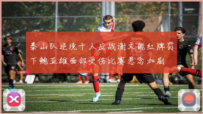泰山队逆境十人应战谢文能红牌罚下鲍亚雄面部受伤比赛悬念加剧